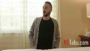 Hot video with step sister who has shaved pussy getting fucked by step brother