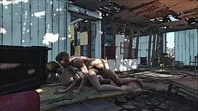 Teen bride, two some 18-year-old hentai characters and screwed in the sanctuary