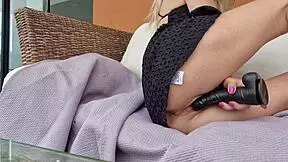Shaved young girl’s pussy gets wet and wild