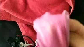 New Japanese housewife in panty poker