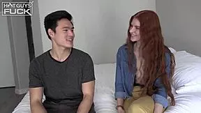 Blonde teen takes on big cock