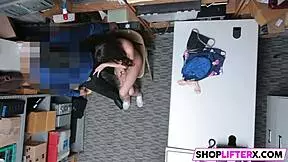 Amateur teen caught masturbating by cops