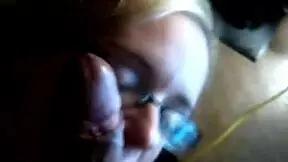 Amateur film ridden stepsister who appears cute gave a quick blowjob