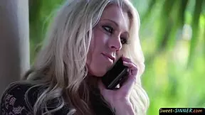 18-year-old blonde gets wild at the office