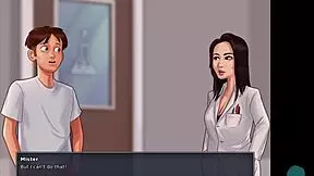 A horny Asian teacher gets fucked by a big cock during the summer ❤