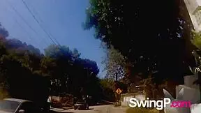 18-year-old teen gets fucked by a group of swingers