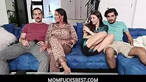 Dad and girlfriend keep stepping on each other’s toes in this hilarious sex tape with the stepdad and stepson
