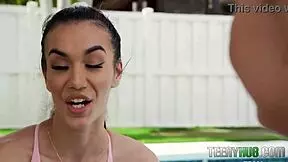 18-year-old Serena Hill gets her tight pussy filled with a big cock