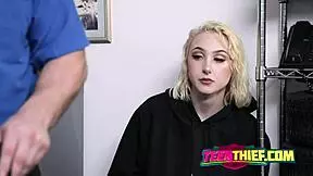 A 18 blond teen burglar takes anal intercourse