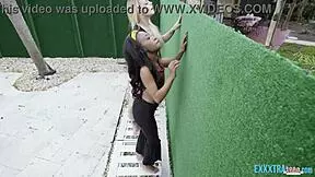18-year-old cowgirl bounces on two cocks in HD