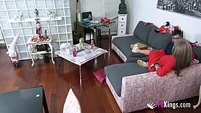 Old Columbian bitch with large bosoms having relations with 18-year-old boy next door