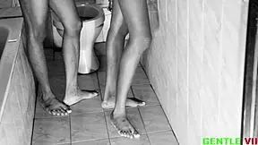 Freaky girl flaunts her hot big tit big ass in sexy bathroom scene