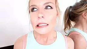 Nicole's deepthroat skills on display