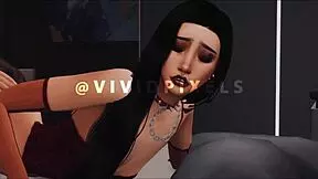 Juicy Latina stepsister gives a blowjob and gets a facial