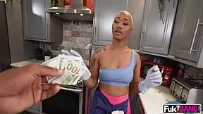 i paid maid daphne to strip her thick ass