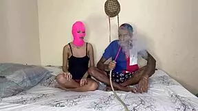 Sucking my cock in her hair and turning her into a cumming queen