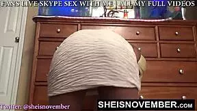 Sheisnovember a Legal 18-year-old newbie temptation babe, strips off her clothes and flaunts her alluring goodies wear elegant dress