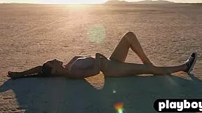 Nude outdoor shoot by Willa Prescott presenting her small tits and big ass