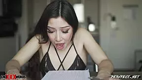 Bamboo and black cumshot with 18-year-old Camilla and her dildo