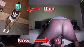 Black footlocker babe gets face fuck