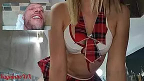 Blonde bombshell wants to get even heavier with monster cock and bareback sex