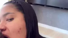 Loving Couple Home alone getting wet for face fucking and deep throat with big black cock