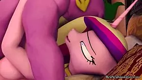 Newest Hentai porn video 0901 young girls and a 3D animated game with big black cocks
