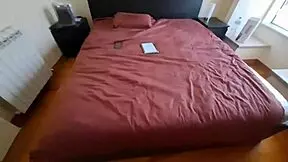 Latina maid's steamy stocking session