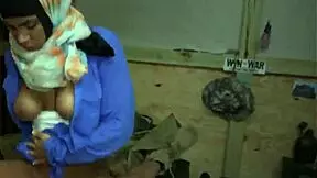 Palestinian Arab teenager in a military outfit has her pussy sliced in a reality-show like clip