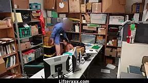 Shanne Bair, while shop lifting, accidentally kicks a serious officer, who ends up having steamy sex with her