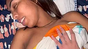 Young black stepsis caught by Latin girlfriend for sex porno