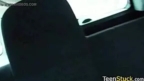 Teen solo play in a car