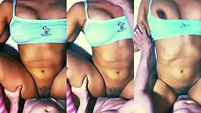 Latina college student studying with her classmate ends up having sex