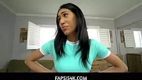 A hot homemade teen video where Petite Latina Aubry, stepsister seduces her stepbrother