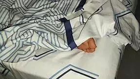 Tightly dressed teen girl can’t help but rub herself inside the room