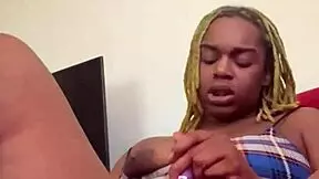 Almost discovered: Brand new shaved teen goes solo and naked