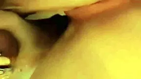 Pau’s pumping pussy sucks cock in a supermarket rest room