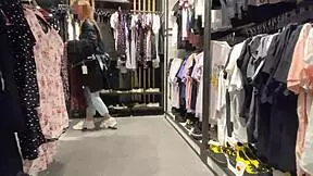 A teenager’s sensual discovery space in a shopping mall locker room
