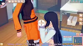 Teen Naruto fan wanks with hot 18 year old babe
