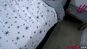 Step sis goes down on bro