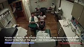 quick removal of a tick from Tori Sanchez’s genital area for a university entrance by Dr. Tampa on camera