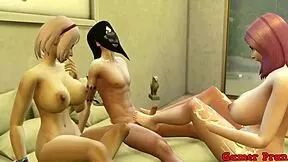 Kakuzu and Sakura two friends threesome in Akatsuki porn cap 6