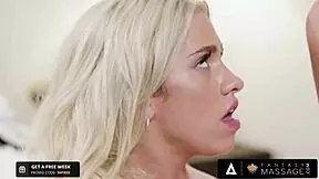 Khloe Kapri satisfies her canal for the first time with her stepbrother while giving him a massage session