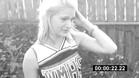 18-year-old blonde teen gives a blowjob and handjob to a large black penis after smoking with her coach in part 3 of the series featuring Hope Harper and Shimmy Cash