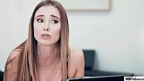 Young boss wakes up his sexual desire with teen employee Haley Reed and Tasha Reign