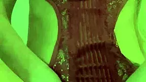 Teenage girl masturbates while dressed in some revealing underwear