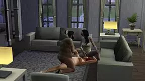 Instead of that being an issue I have to admit that I introduced my new family to a hot group orgy in The Sims 4