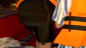 tits and sex adventures with Asian beauties surprise guy on boat with 18yo cocks and big asses