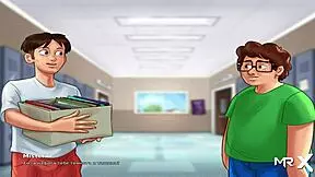 Take a look at the game Summertime saga and the parts of a visual novel
