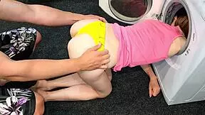 Teenagers 18+ years in dvd xxx our cute young babe wants to take a hot washing machine and have solo sex with toys